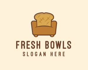 Loaf Bread Sofa logo design