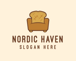 Loaf Bread Sofa logo design