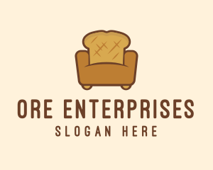 Loaf Bread Sofa logo design