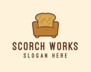 Loaf Bread Sofa logo design