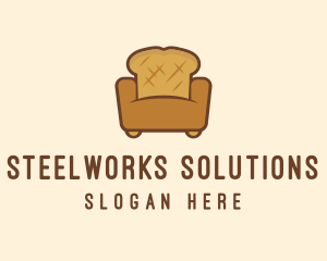 Loaf Bread Sofa logo design