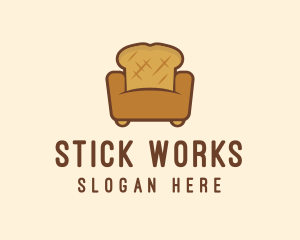 Loaf Bread Sofa logo design