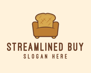 Loaf Bread Sofa logo design