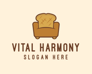 Loaf Bread Sofa logo design