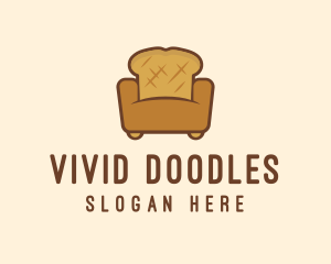 Loaf Bread Sofa logo design