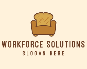 Loaf Bread Sofa logo design