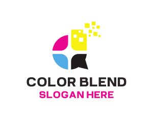 Ink Colors Printing logo design