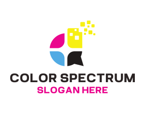 Ink Colors Printing logo design