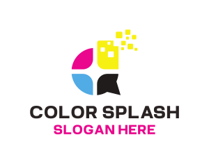 Ink Colors Printing logo design