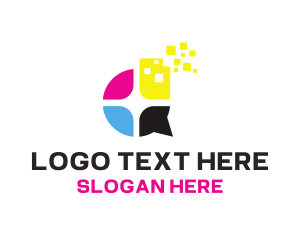 Color - Ink Colors Printing logo design