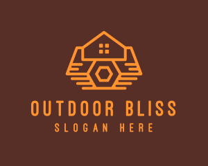 Cabin House Roof logo design