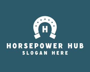 Horse Horseshoe Stable logo design