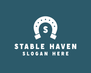 Horse Horseshoe Stable logo design