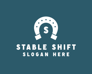 Horse Horseshoe Stable logo design