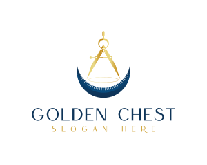 Golden Compass Drafting logo design