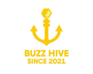 Yellow Anchor Hive logo design