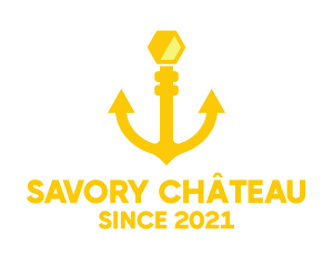 Yellow Anchor Hive logo design