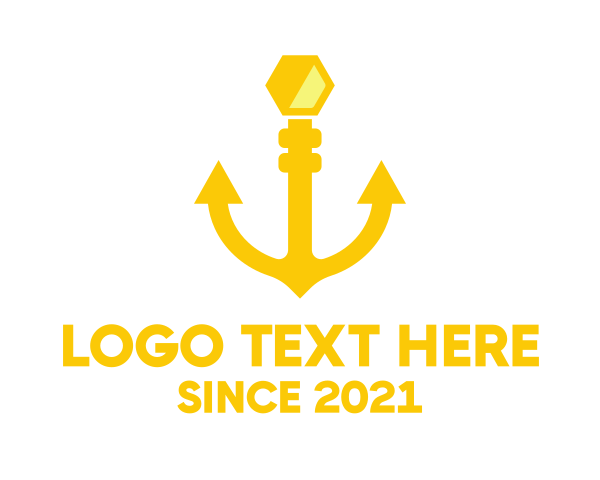 Gold Hexagon logo example 2