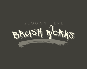 Business Graffiti Brush logo design