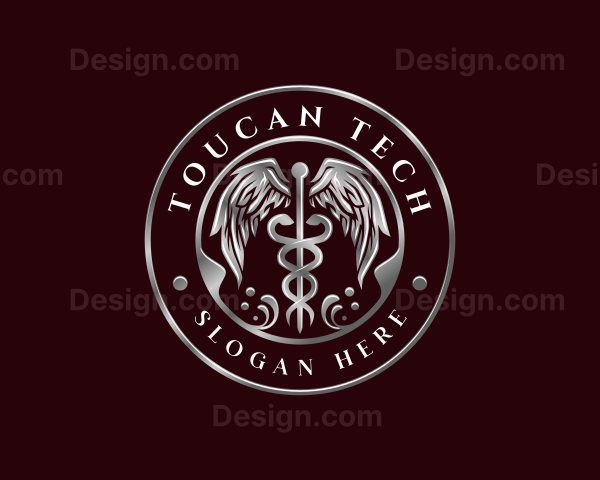 Premium Caduceus Healthcare Logo