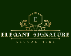 Luxury Organic Botanical logo design