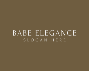 Elegant High End Brand logo design