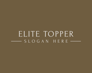 Elegant High End Brand logo design