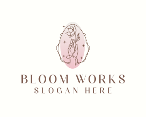 Flower Hand Salon logo design