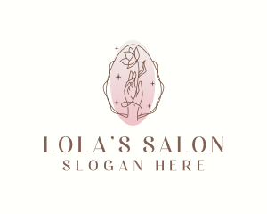 Flower Hand Salon logo design