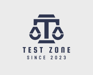 Justice Scale Letter T logo design