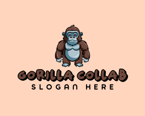 Animal Cute Gorilla logo design