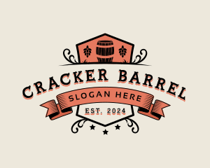 Brewery Barrel Hops logo design