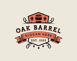 Brewery Barrel Hops logo design