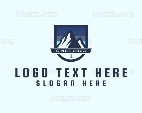 Outdoor Mountain Peak Logo