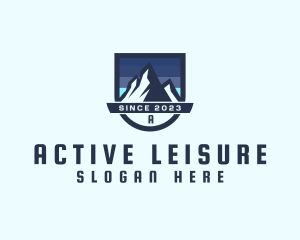 Outdoor Mountain Peak  logo design