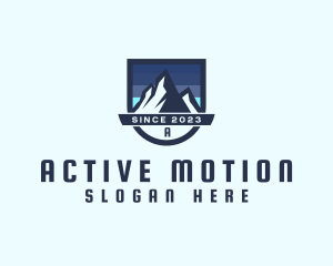 Outdoor Mountain Peak  logo design