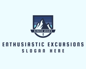 Outdoor Mountain Peak  logo design