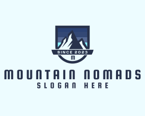 Outdoor Mountain Peak  logo design