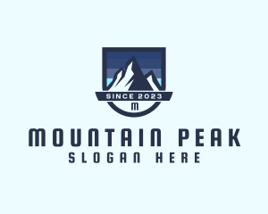 Outdoor Mountain Peak  logo design