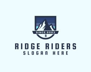 Outdoor Mountain Peak  logo design