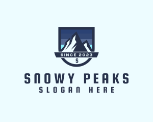 Outdoor Mountain Peak  logo design