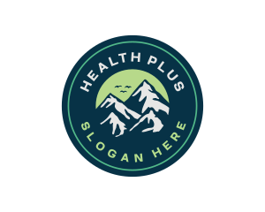 Outdoor Mountain Hike Logo