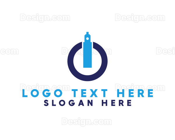 Vape Power Button Logo