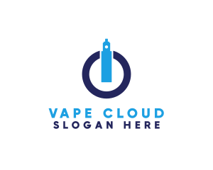 Vape Power Button logo design