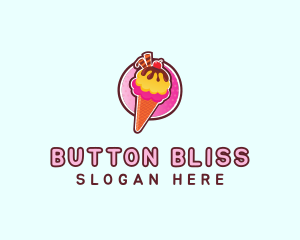 Frozen Yogurt Ice Cream  logo design