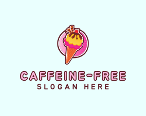 Frozen Yogurt Ice Cream  logo design