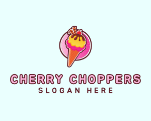 Frozen Yogurt Ice Cream  logo design