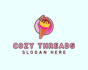 Frozen Yogurt Ice Cream  logo design