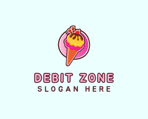 Frozen Yogurt Ice Cream  logo design