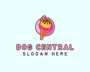 Frozen Yogurt Ice Cream  logo design